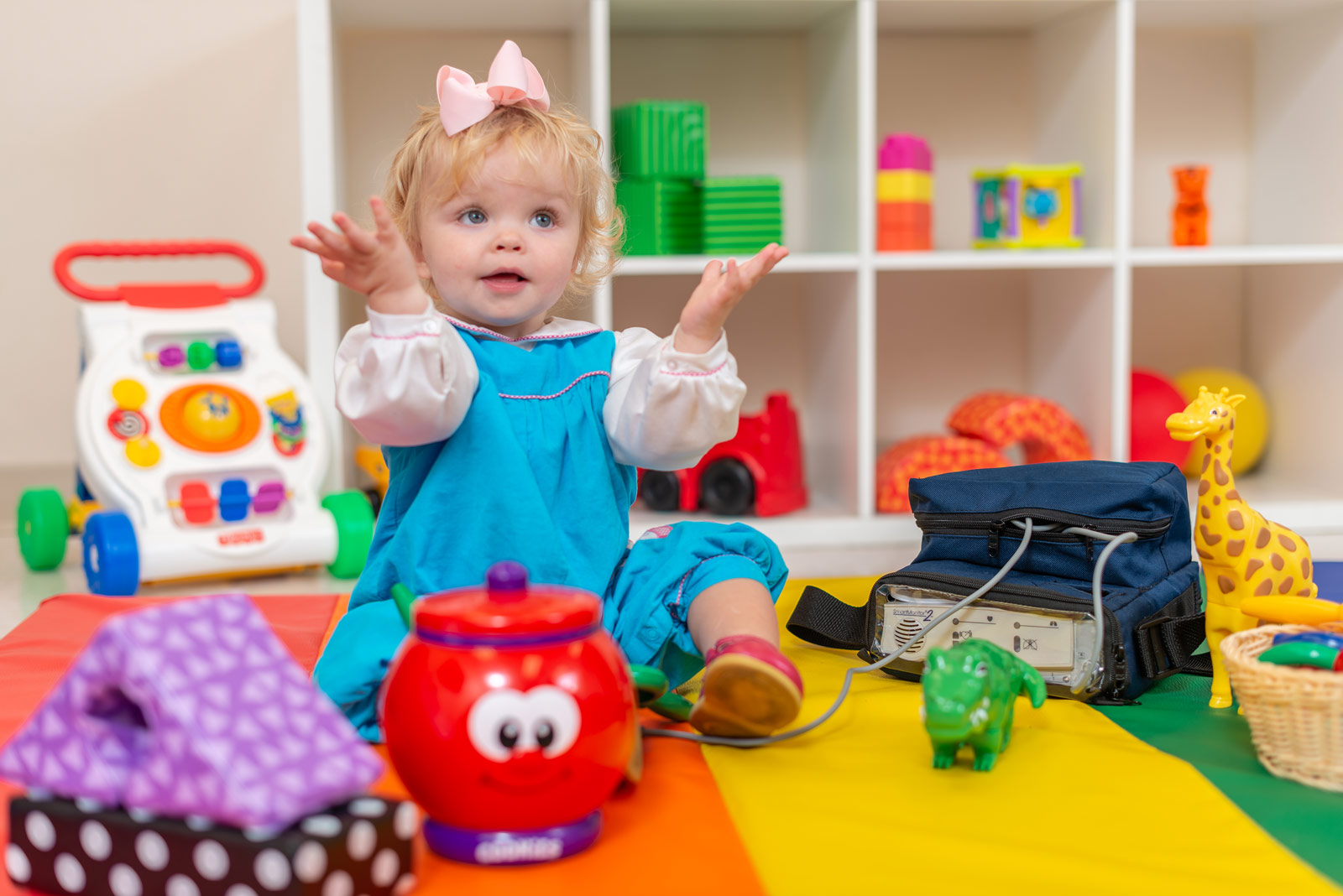 Toddler with Durable Medical Equipment