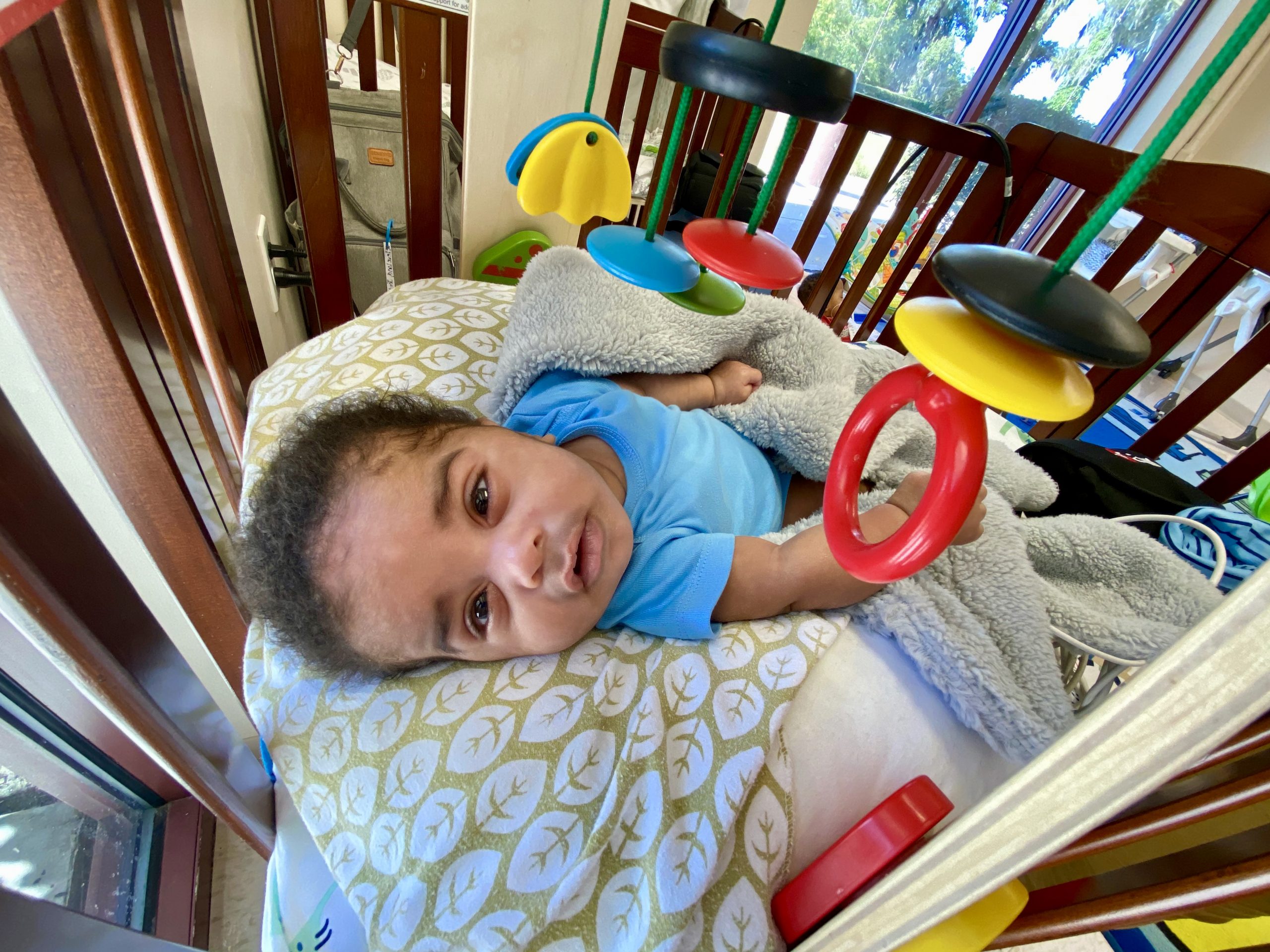 Infant in transitional care at a medical group home
